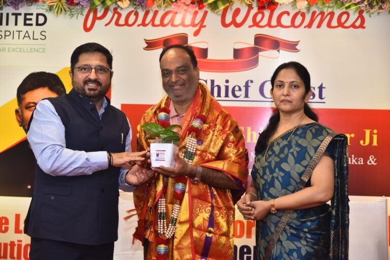 Honored by Dr. Vikram Siddareddy, chairman, United Hospitals group, on 16.12.2025